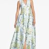 Sachin & Babi Brooke Gown-Sky Citrine Floral | Plus Sizes