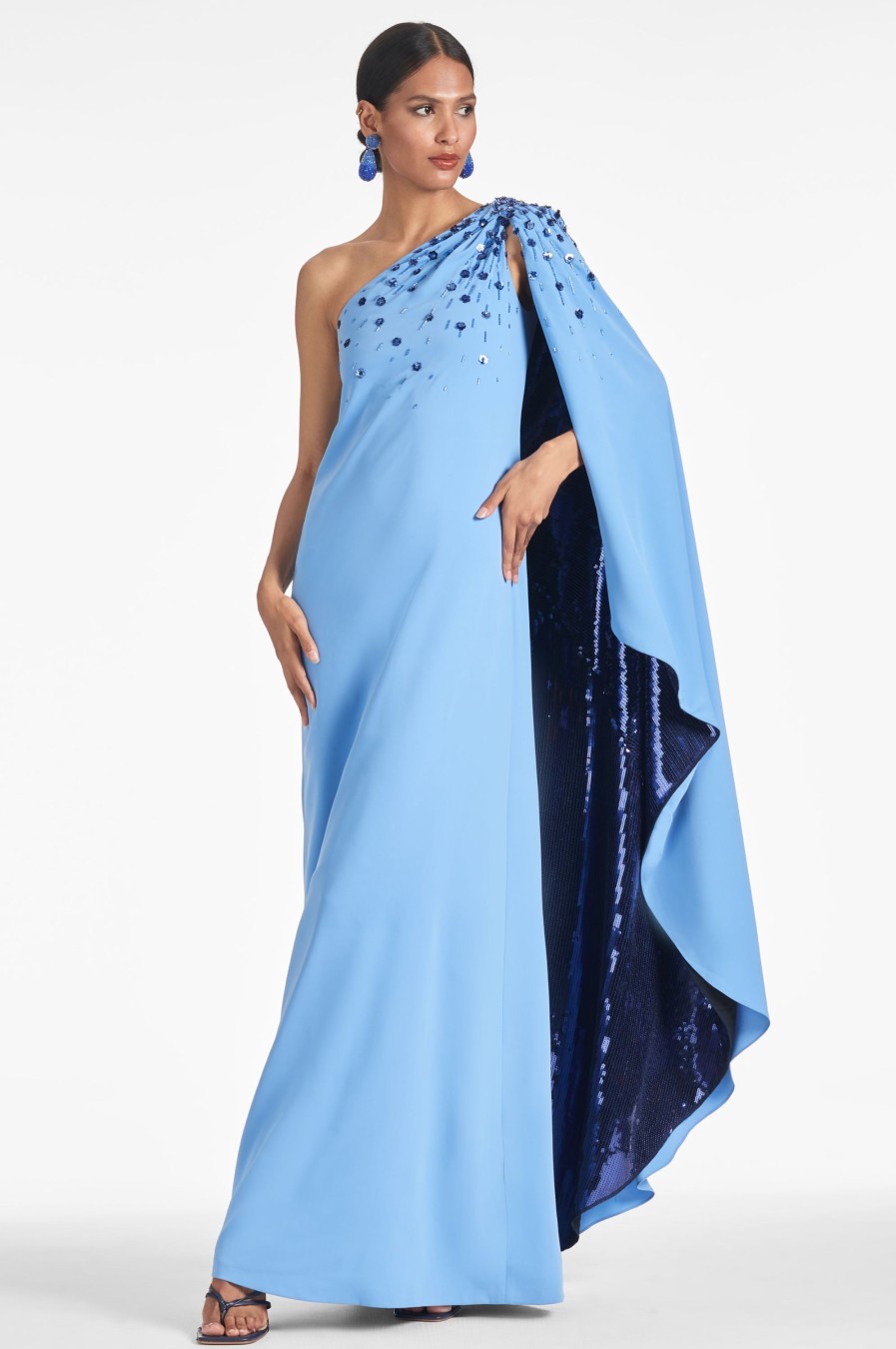 Sachin & Babi Leila Gown-Periwinkle/Sapphire | Covered