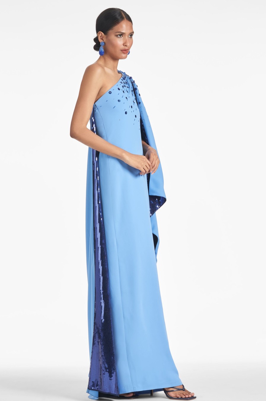 Sachin & Babi Leila Gown-Periwinkle/Sapphire | Covered