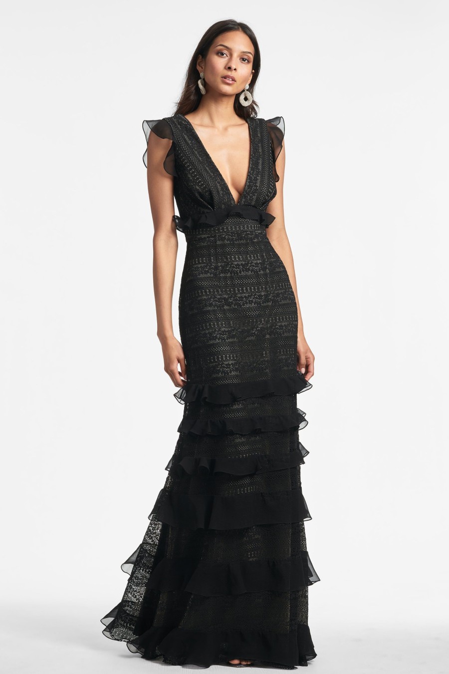 Sachin & Babi Serafina Gown-Black | Covered