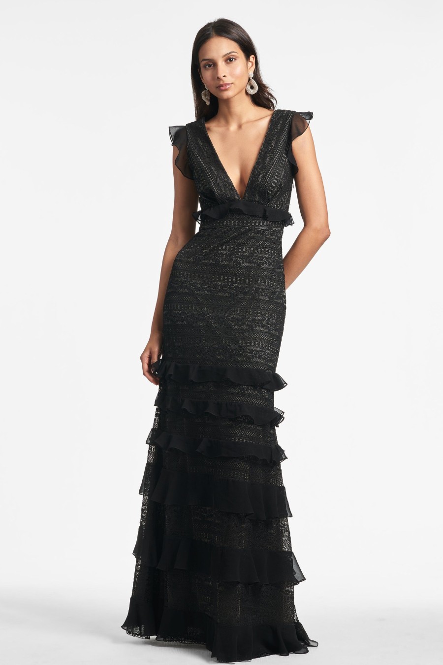 Sachin & Babi Serafina Gown-Black | Covered