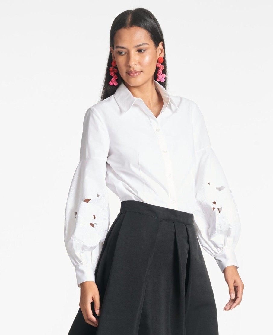 Sachin & Babi Astor Top-White | Plus Sizes