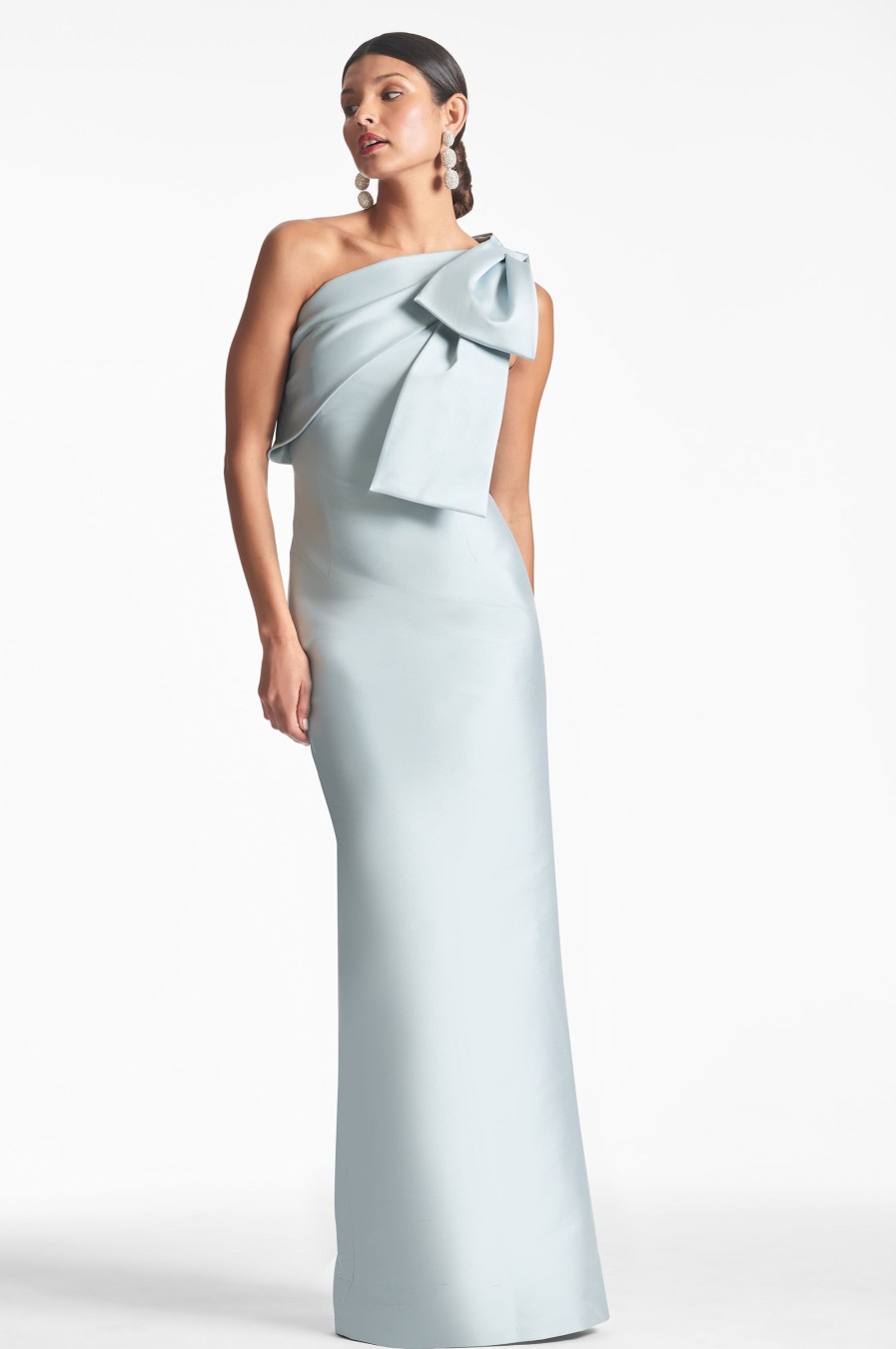 Sachin & Babi Bonnie Gown-Ash Blue | Covered