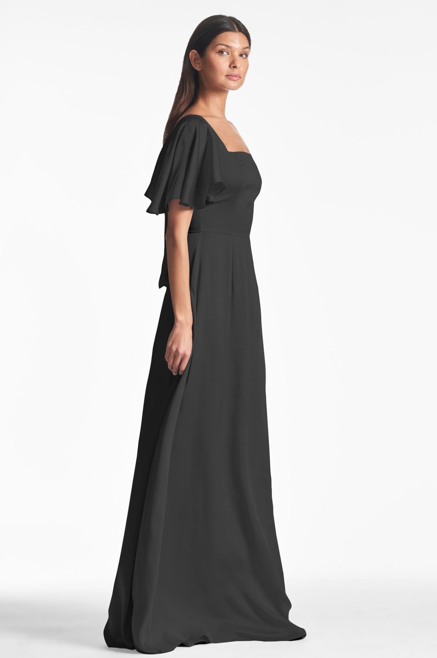 Sachin & Babi Aurora Gown-Black | Plus Sizes