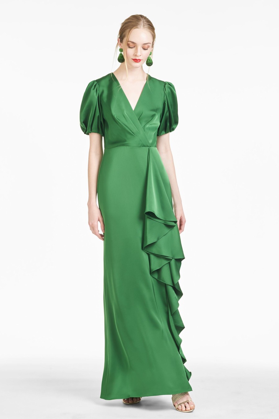 Sachin & Babi Mila Gown-Emerald | Covered