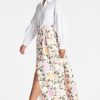 Sachin & Babi Florence Gown-White/Pink Lemonade Bouquet | Plus Sizes