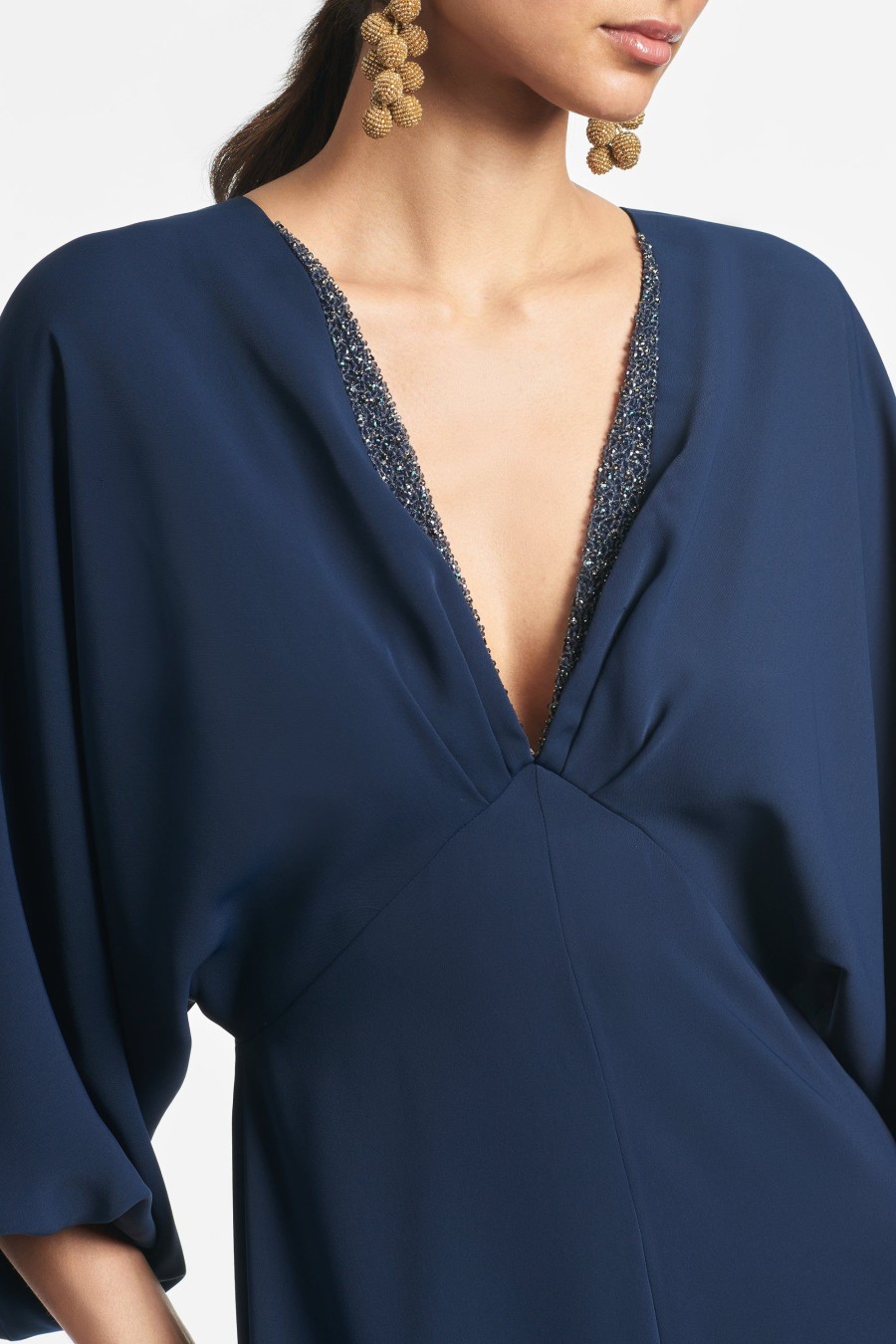 Sachin & Babi Gabby Gown-Navy | Plus Sizes