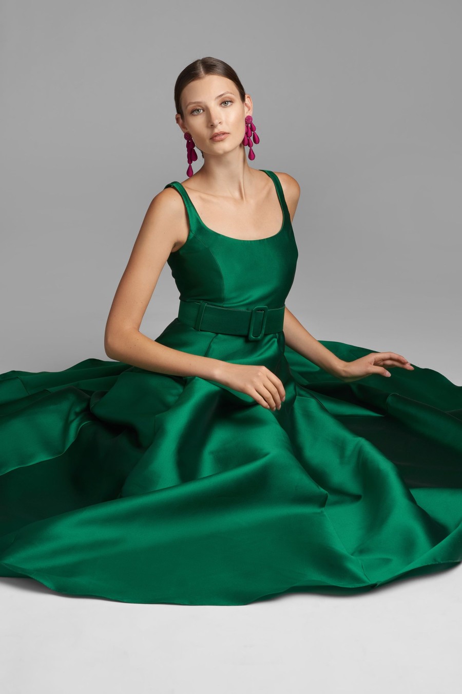 Sachin & Babi Kruse Gown-Emerald | Covered