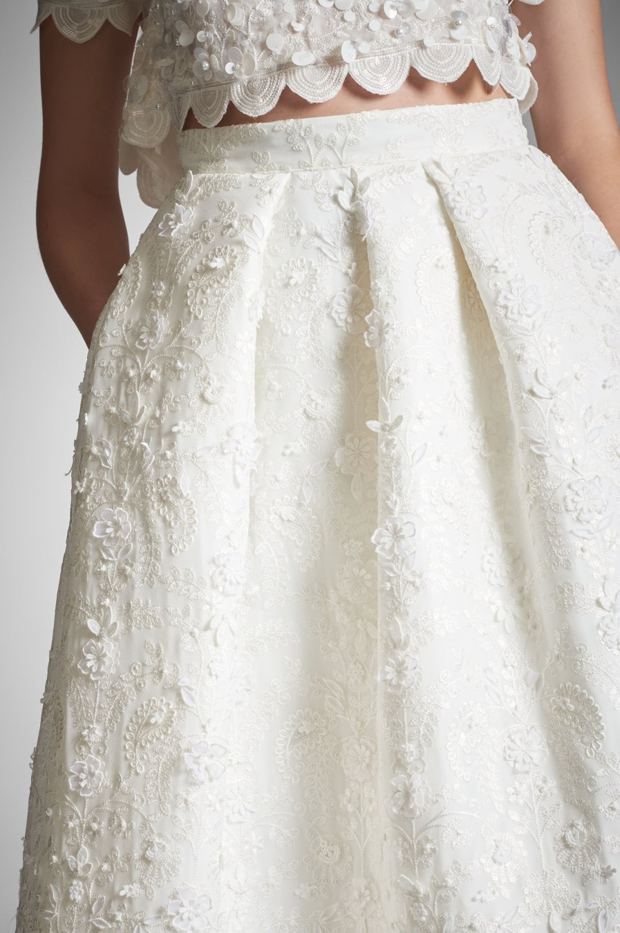 Sachin & Babi Pyaar Skirt-Ivory | Skirts