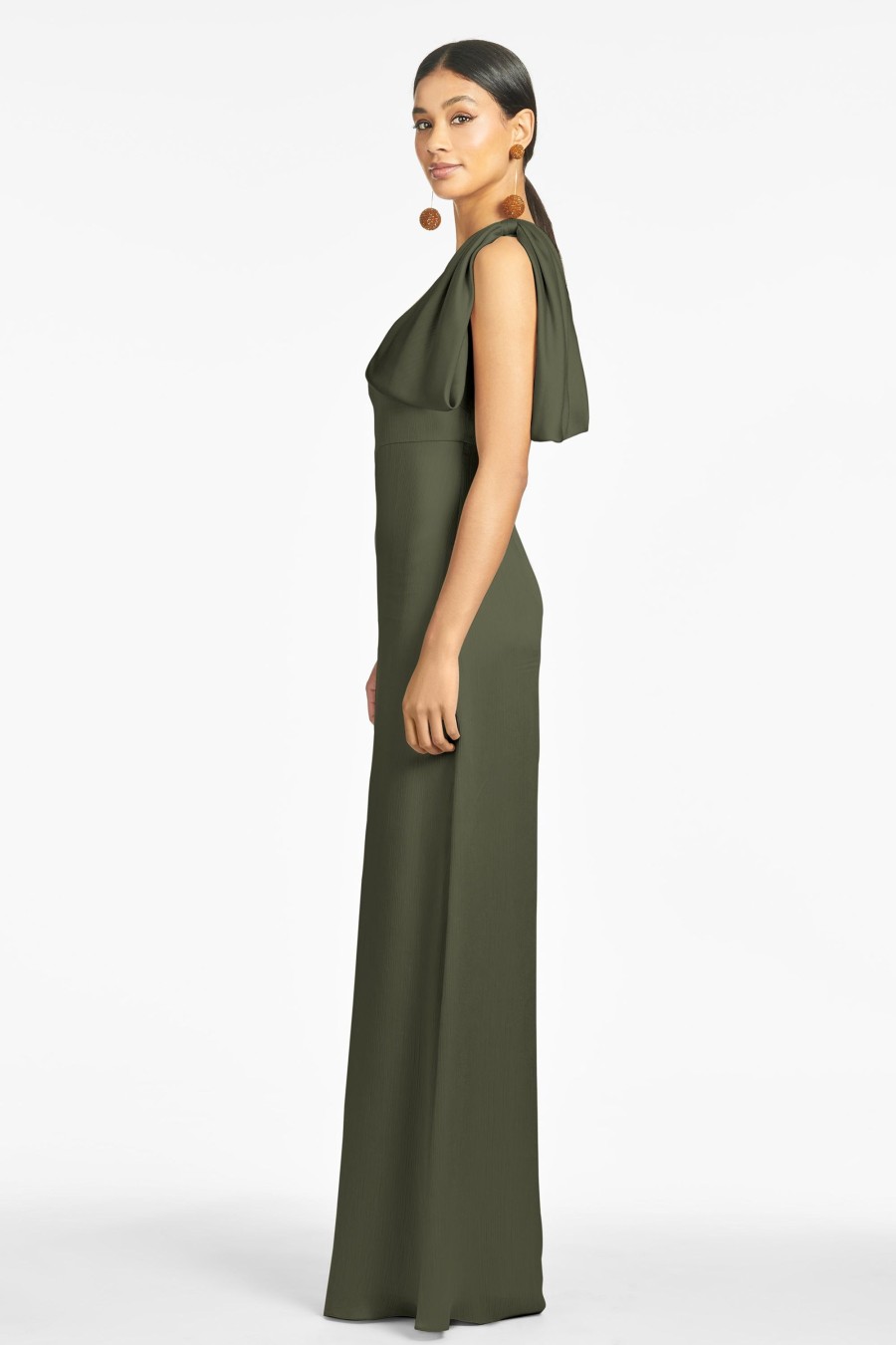 Sachin & Babi Chelsea Gown-Moss Green | Plus Sizes