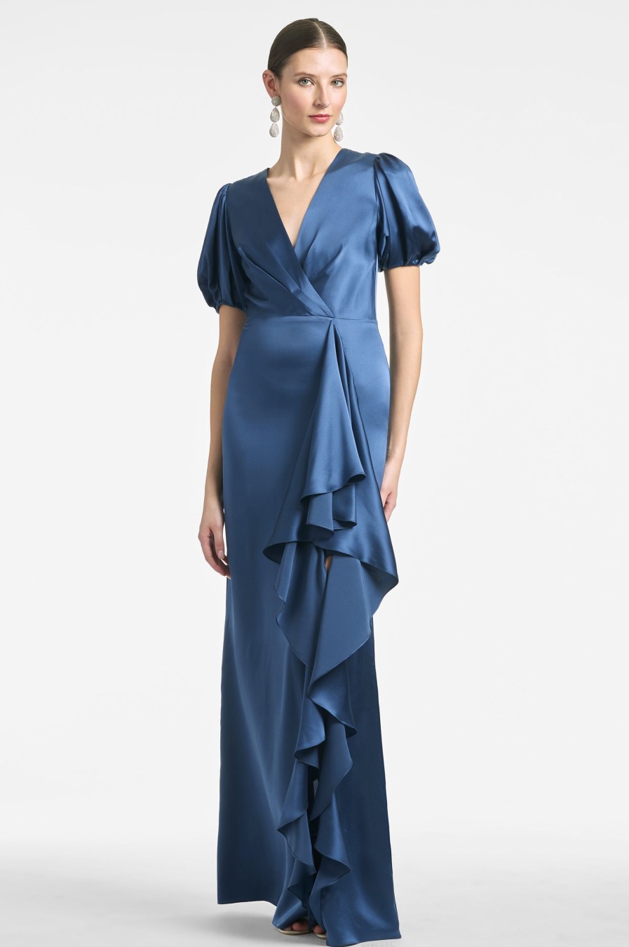 Sachin & Babi Mila Gown-Indigo | Covered