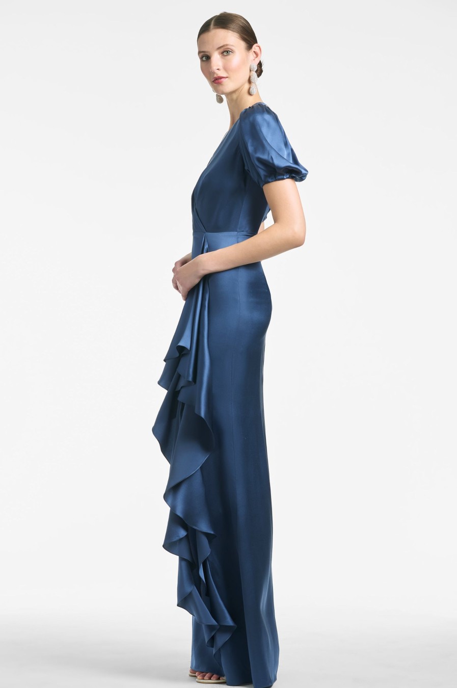 Sachin & Babi Mila Gown-Indigo | Covered