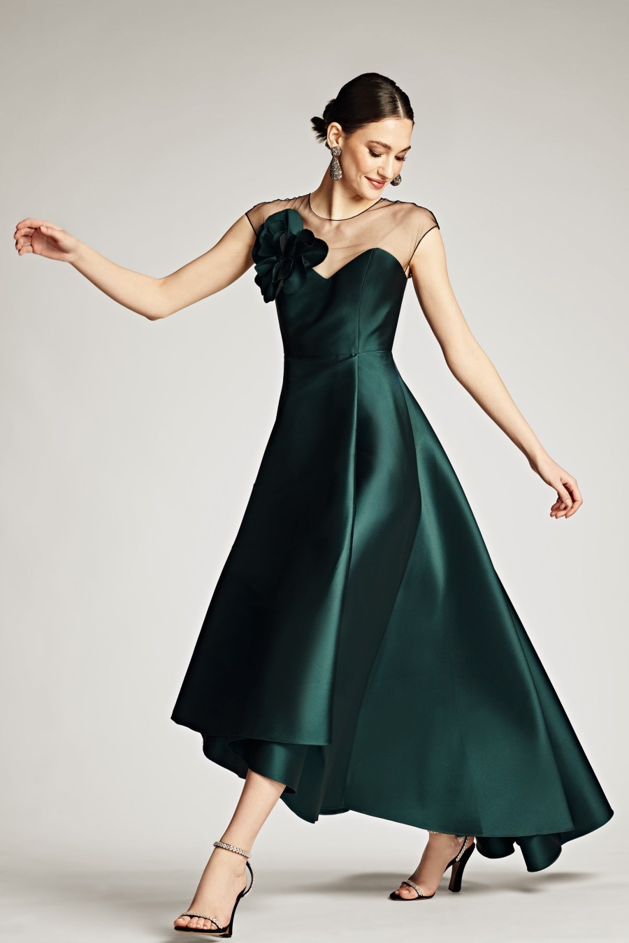 Sachin & Babi Blakely Gown-Forest Green | Plus Sizes