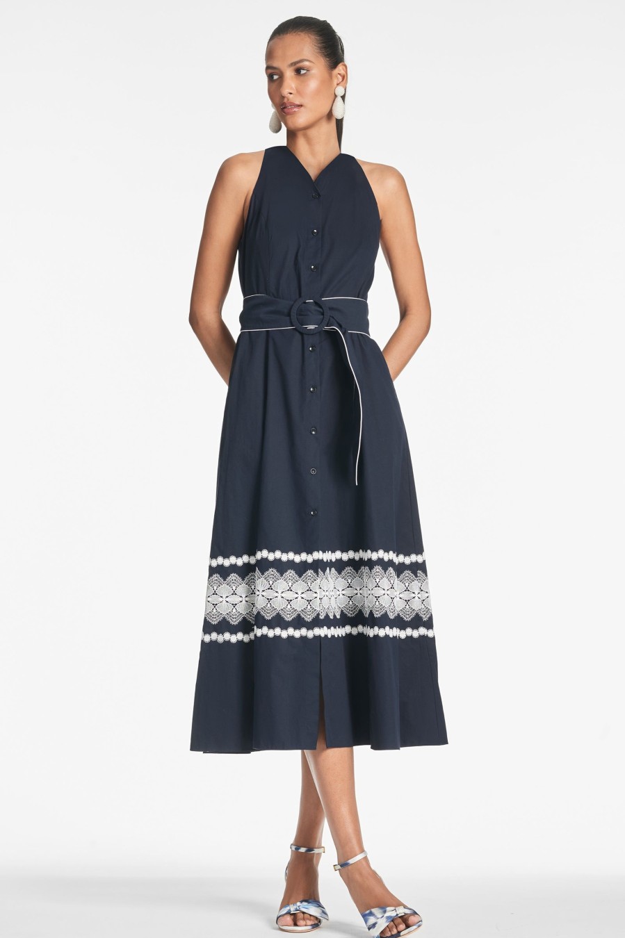 Sachin & Babi Georgia Dress-Midnight | Sleeveless