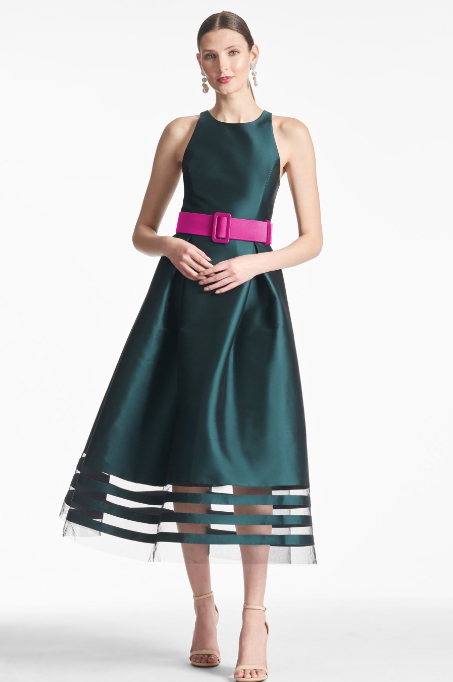 Sachin & Babi Rani Dress-Forest Green | Sleeveless