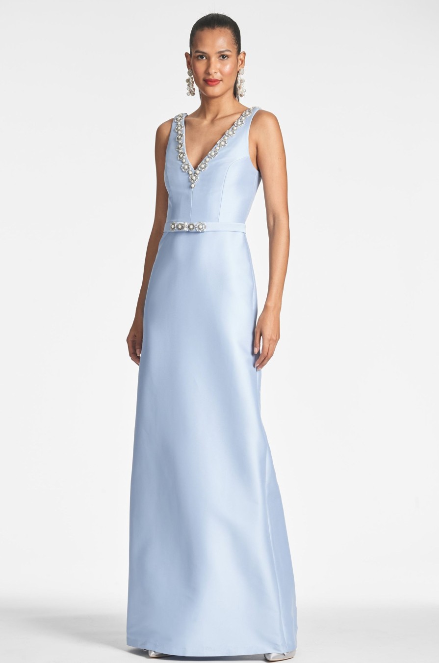 Sachin & Babi Garda Gown-Glacial Blue | Covered