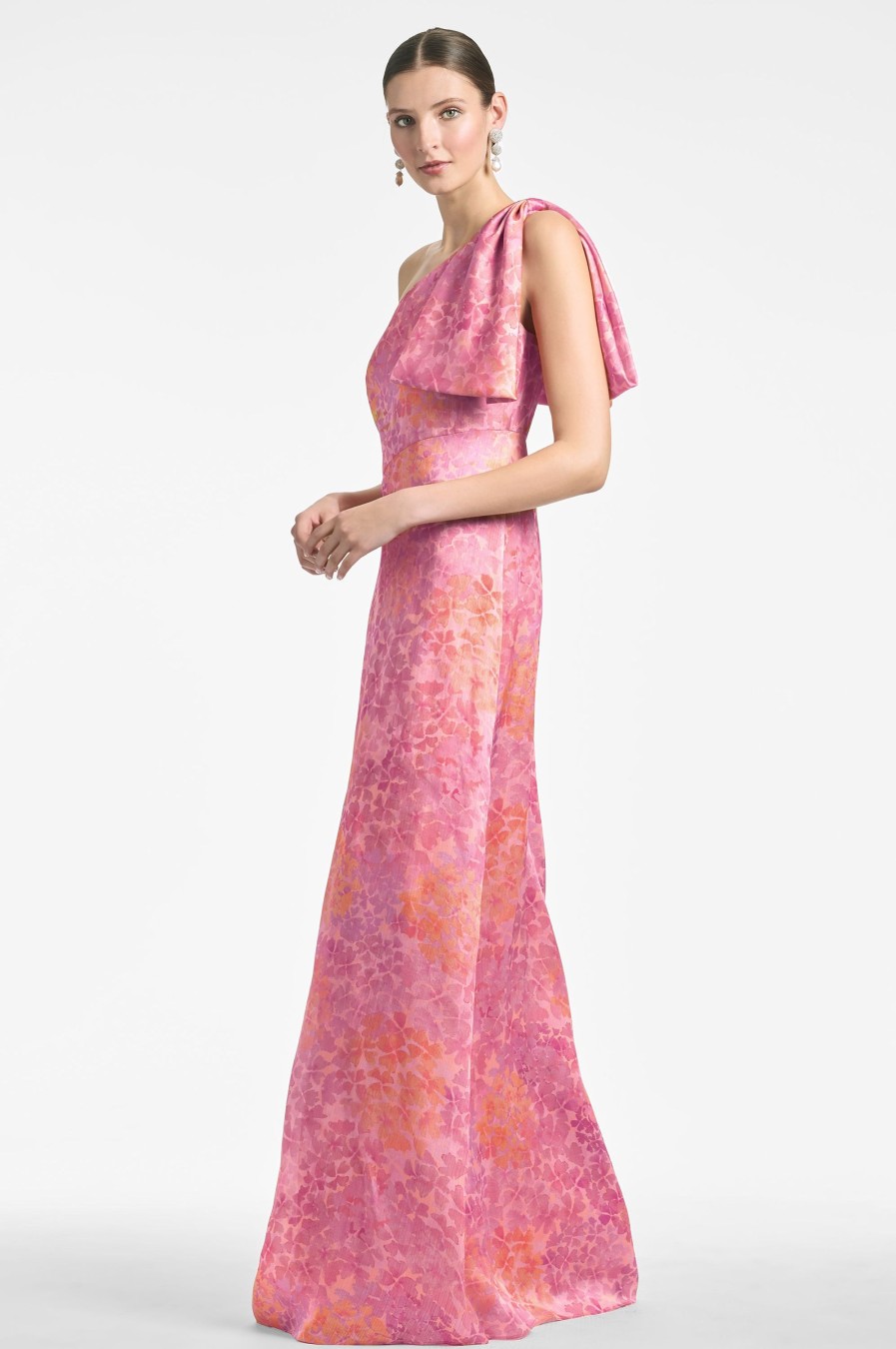 Sachin & Babi Chelsea Gown-Pastel Sunset Hydrangea | Plus Sizes