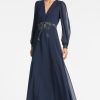 Sachin & Babi Ramsey Gown-Midnight | Plus Sizes