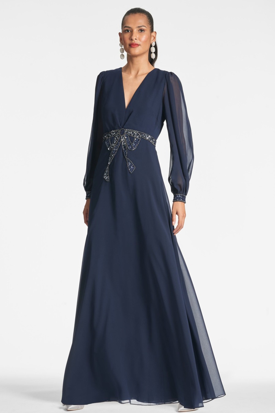 Sachin & Babi Ramsey Gown-Midnight | Plus Sizes