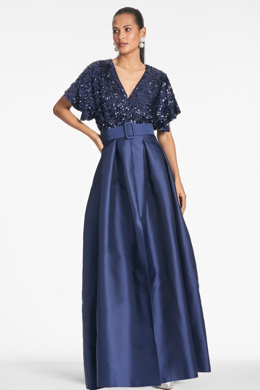 Sachin & Babi Simone Gown-Night Sky | Plus Sizes