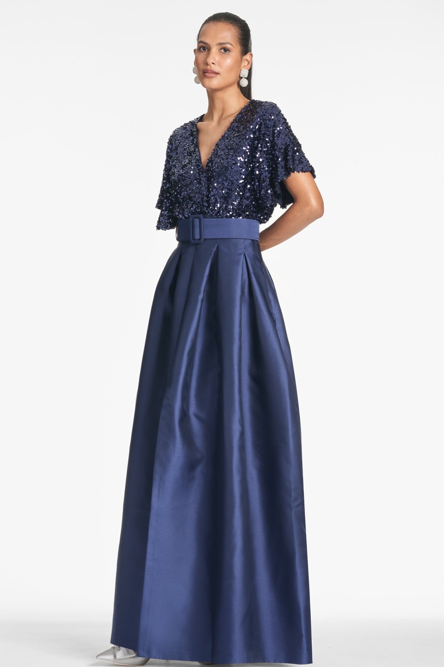 Sachin & Babi Simone Gown-Night Sky | Plus Sizes