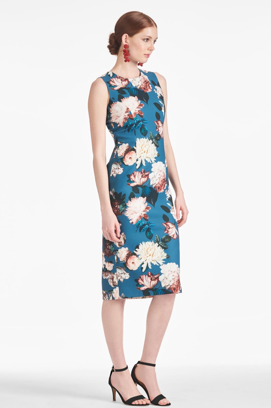 Sachin & Babi Anna Dress-Teal Garden | Sleeveless