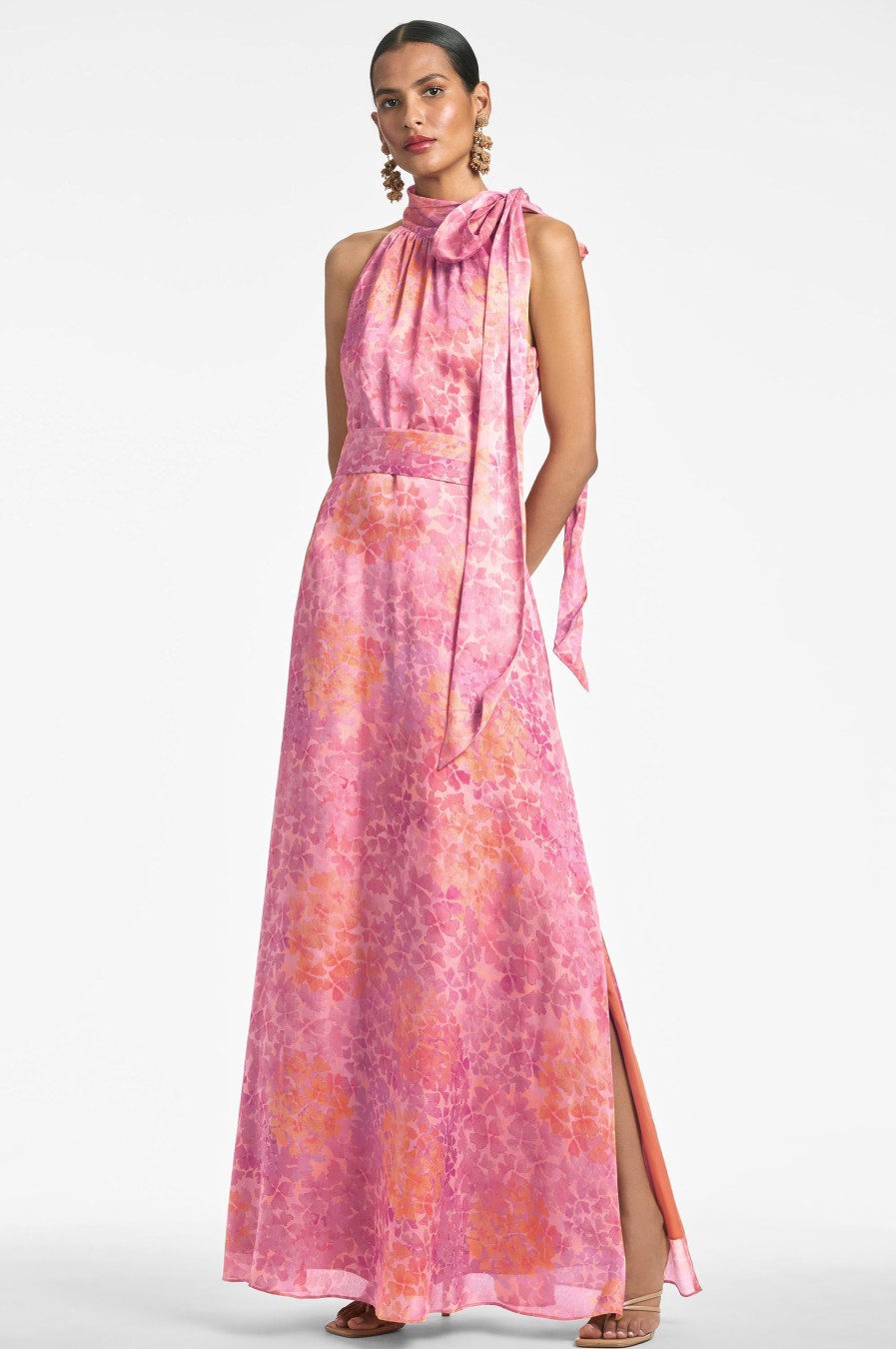 Sachin & Babi Kayla Gown-Pastel Sunset Hydrangea | Plus Sizes