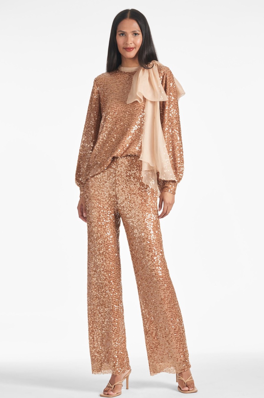 Sachin & Babi Sequin Bri Pant-Honey | Matching Sets