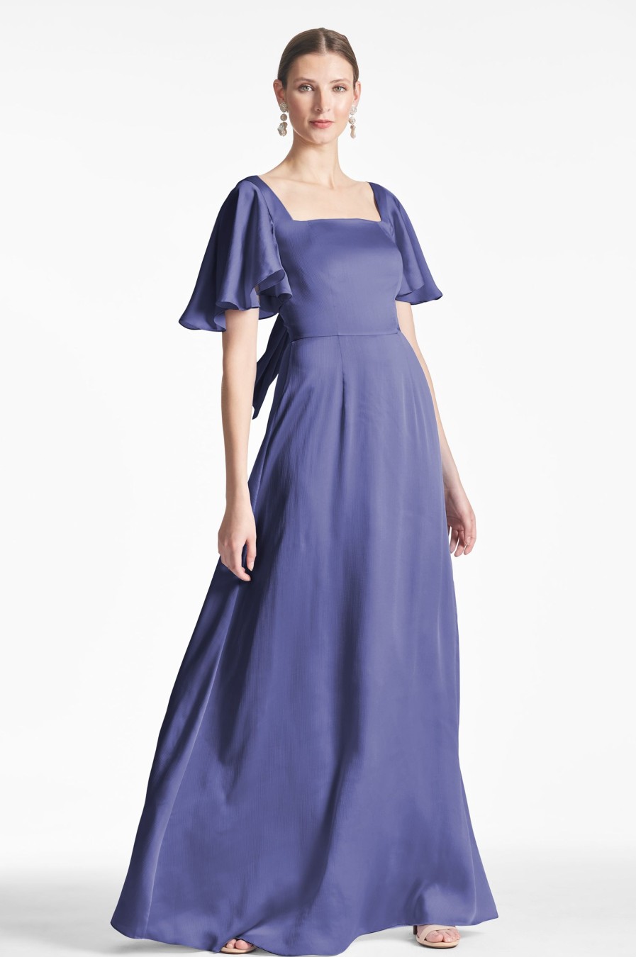 Sachin & Babi Aurora Gown-Deep Cobalt | Plus Sizes