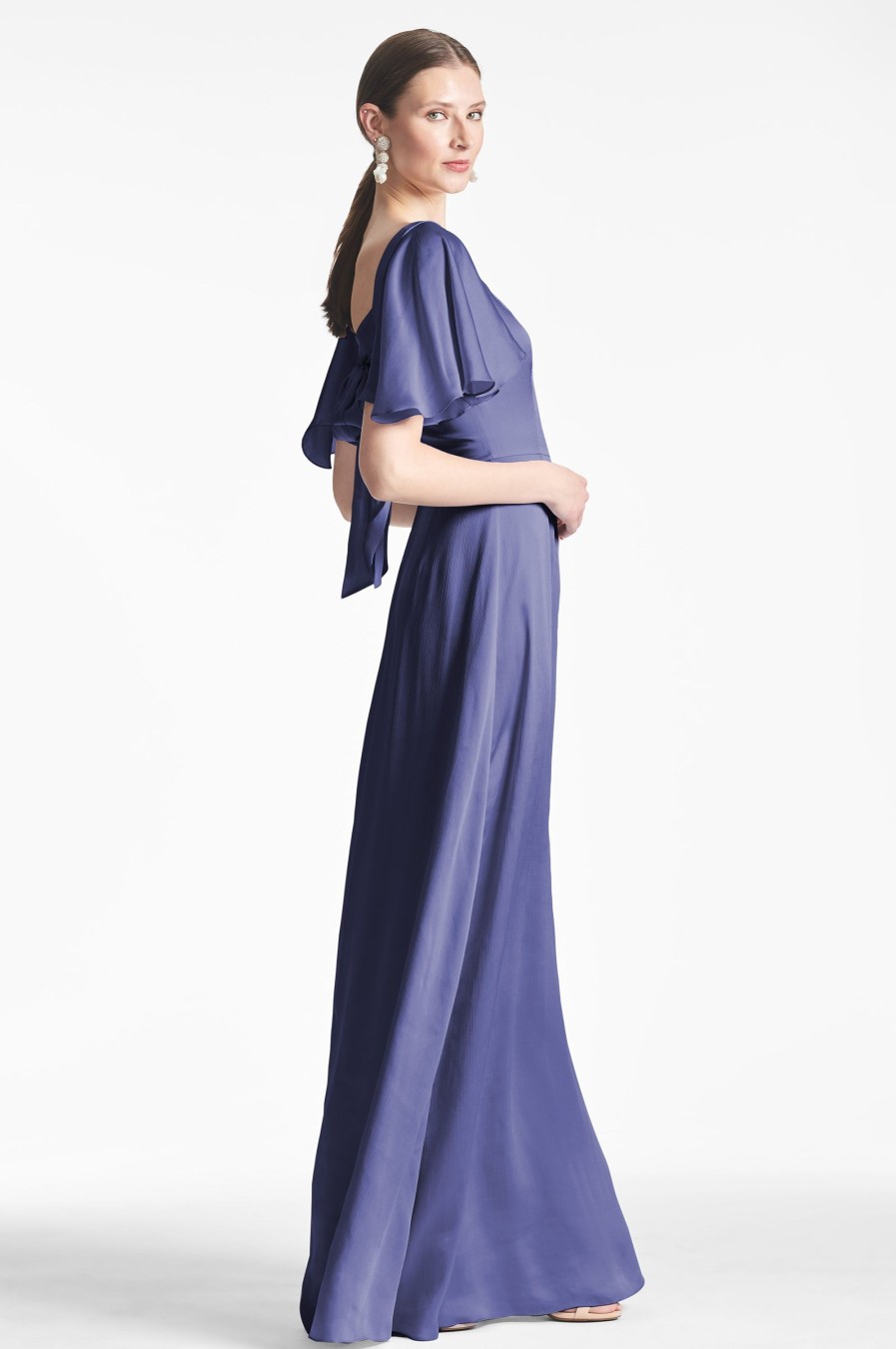 Sachin & Babi Aurora Gown-Deep Cobalt | Plus Sizes