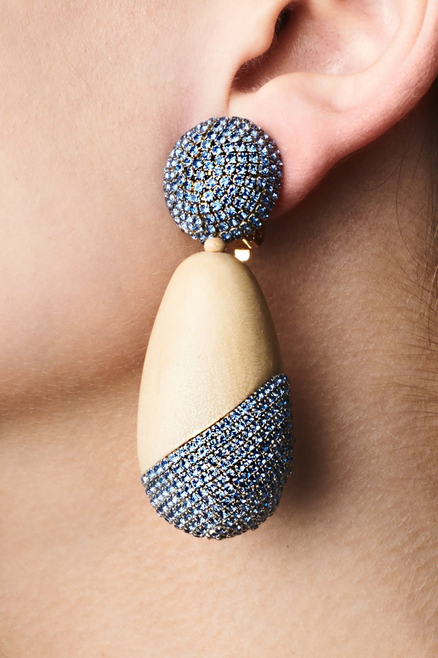 Sachin & Babi Christina Earrings-Wood / Crystals | Earrings