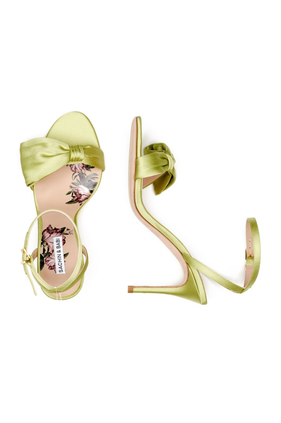 Sachin & Babi Chelsea Obi-Bow Open Toe-Lime Green | Shoes & Bags