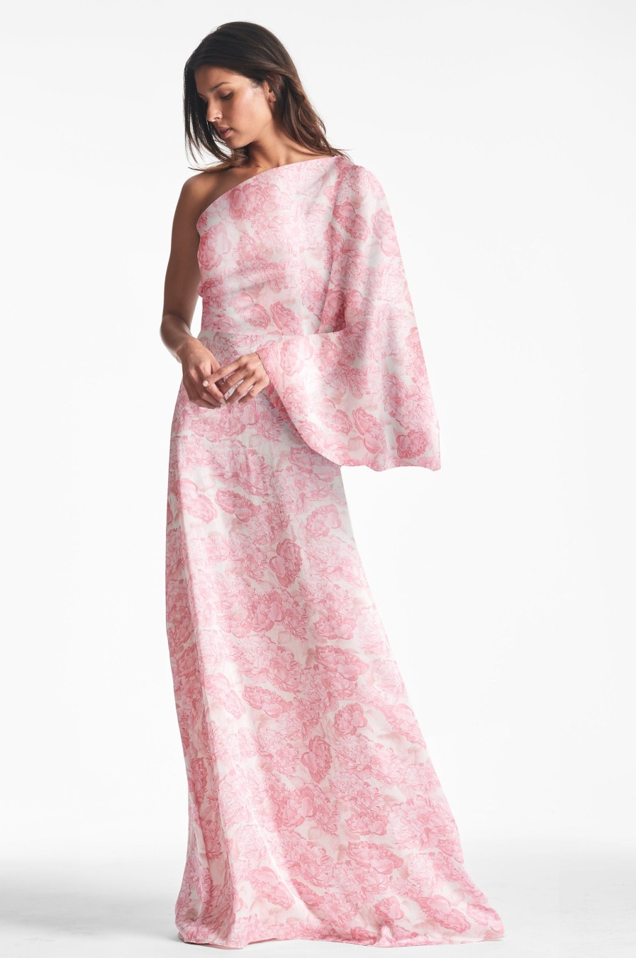 Sachin & Babi Keely Gown-Rouge Damask Rose | Plus Sizes