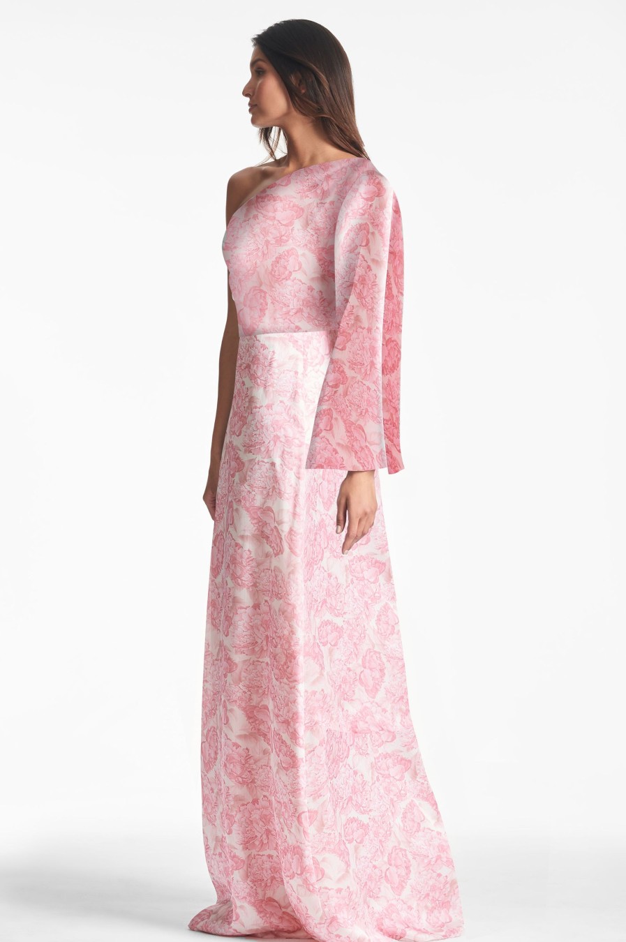 Sachin & Babi Keely Gown-Rouge Damask Rose | Plus Sizes