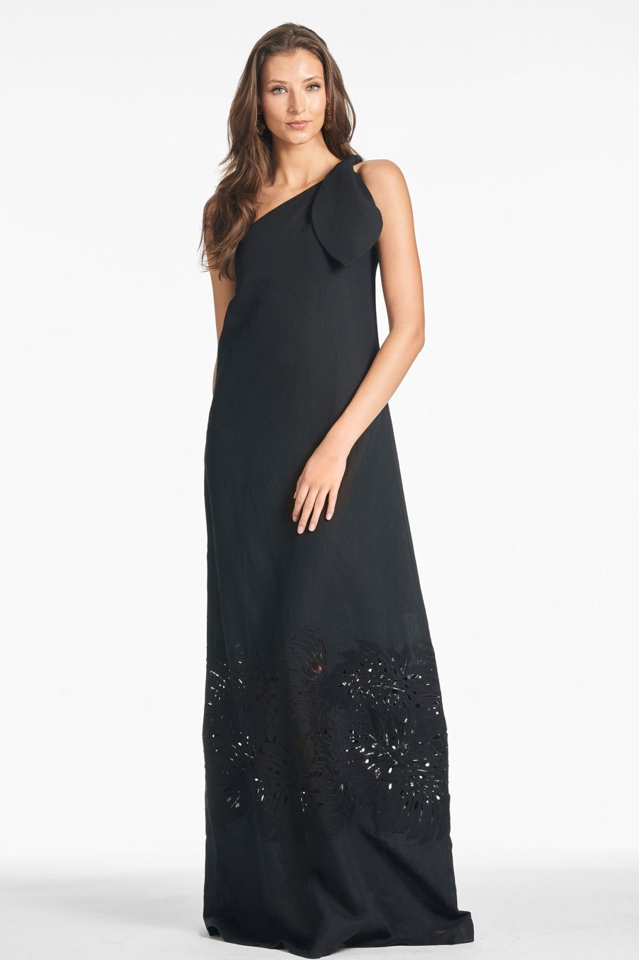 Sachin & Babi Monica Dress-Black | One Shoulder