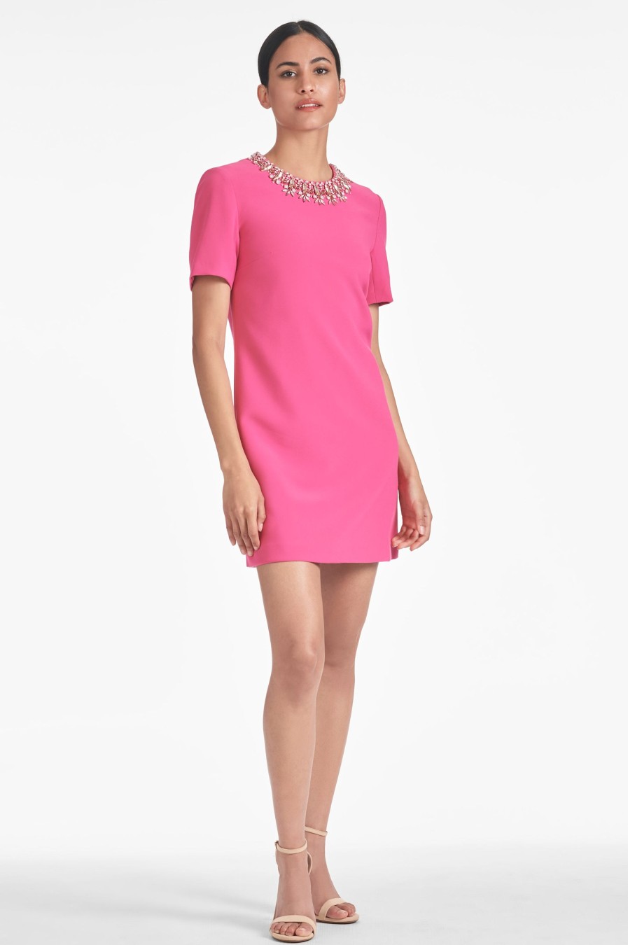 Sachin & Babi Lauren Dress-Rose Pink | Short Sleeve