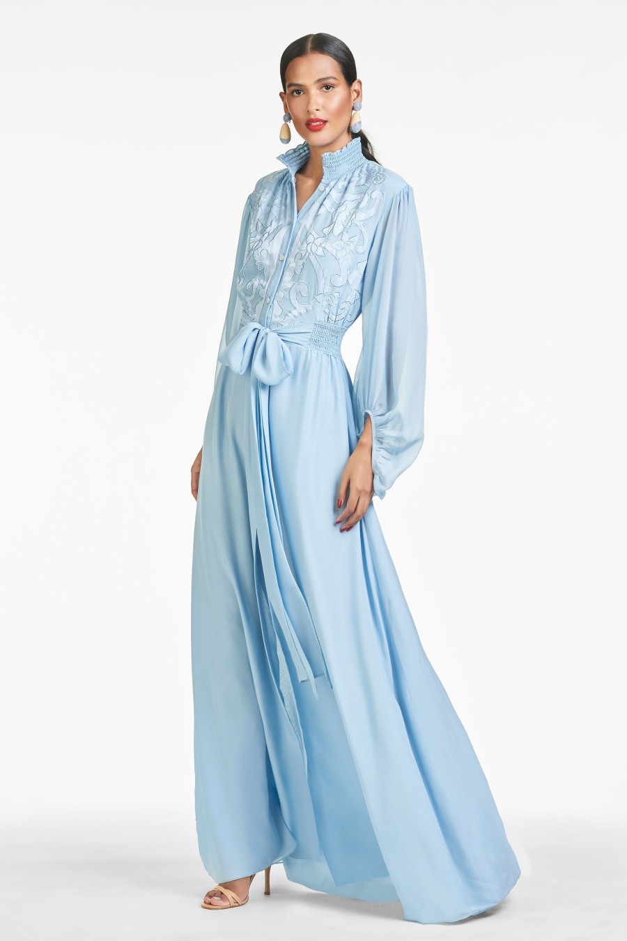 Sachin & Babi Beatrix Gown-Chambray Blue | Covered