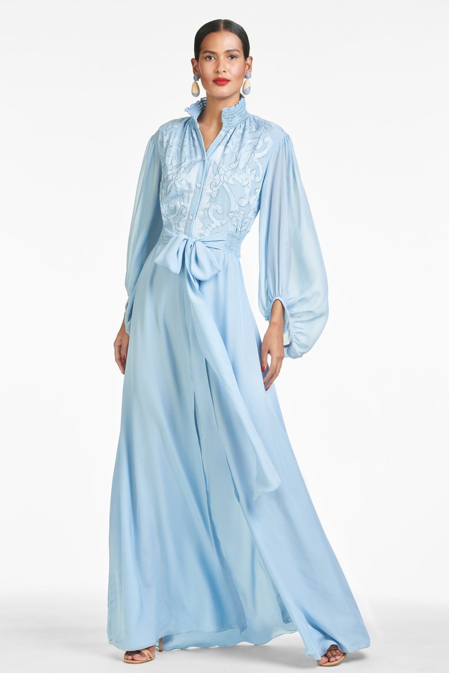 Sachin & Babi Beatrix Gown-Chambray Blue | Covered