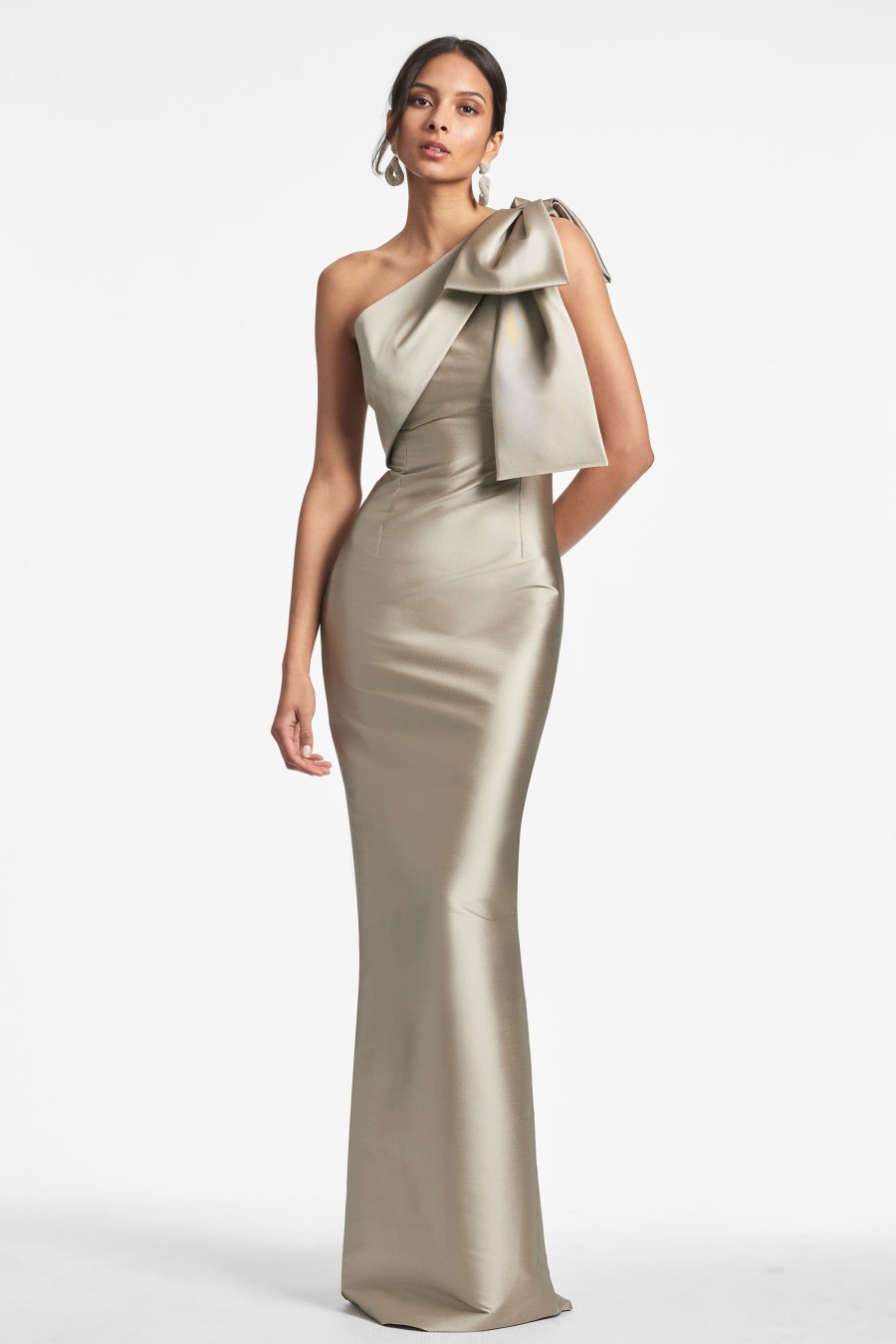 Sachin & Babi Bonnie Gown-Pewter | Covered