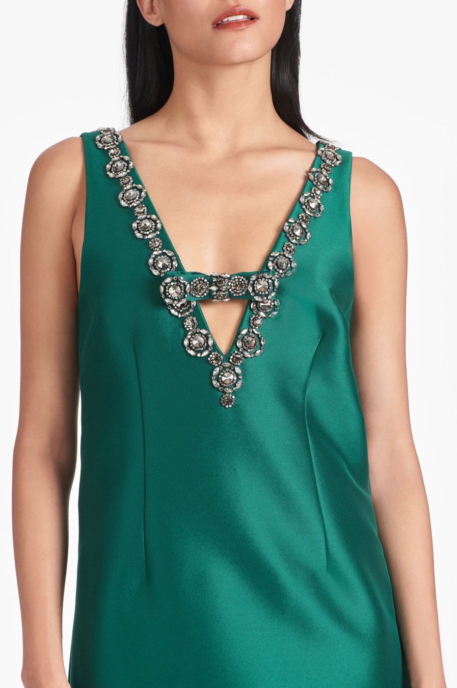 Sachin & Babi Sylvie Dress-Emerald | Sleeveless