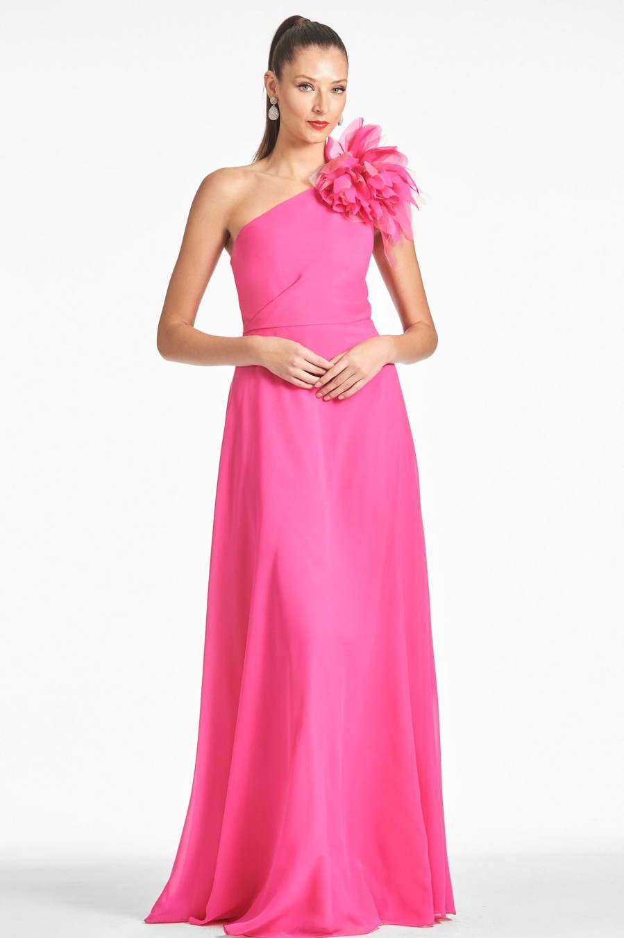 Sachin & Babi Allegra Gown-Think Pink | Covered