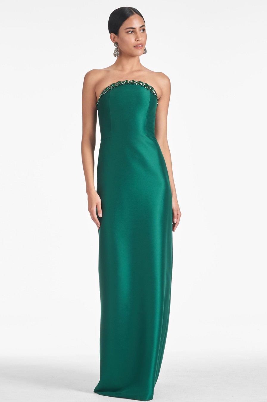 Sachin & Babi Preston Gown-Emerald | Covered