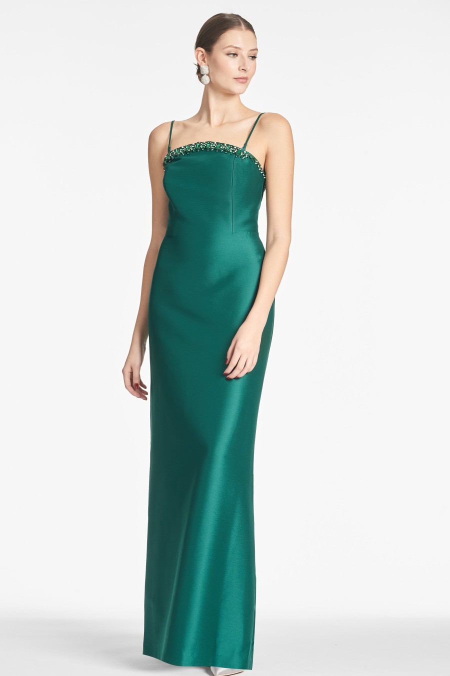 Sachin & Babi Preston Gown-Emerald | Covered