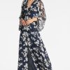 Sachin & Babi Jenny Gown-Navy Venetia Petal | Plus Sizes