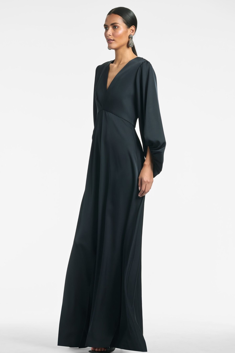 Sachin & Babi Jenny Gown-Black | Covered