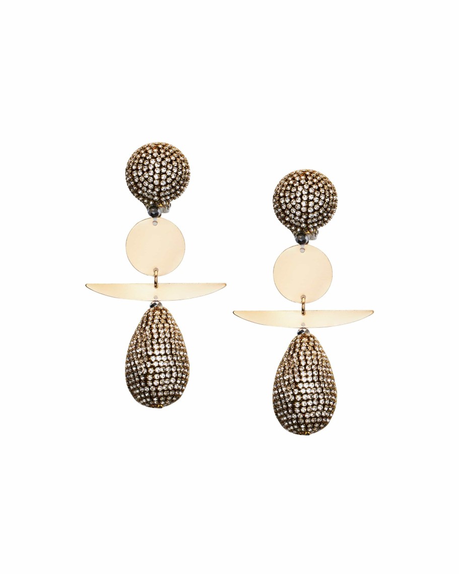 Sachin & Babi Lizzie- Crystal/Gold-Final Sale | Earrings