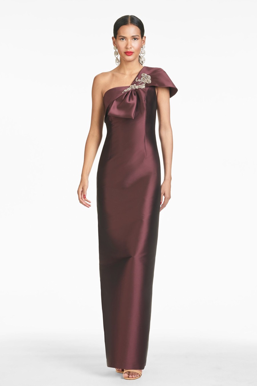 Sachin & Babi Ines Gown-Eggplant | Covered