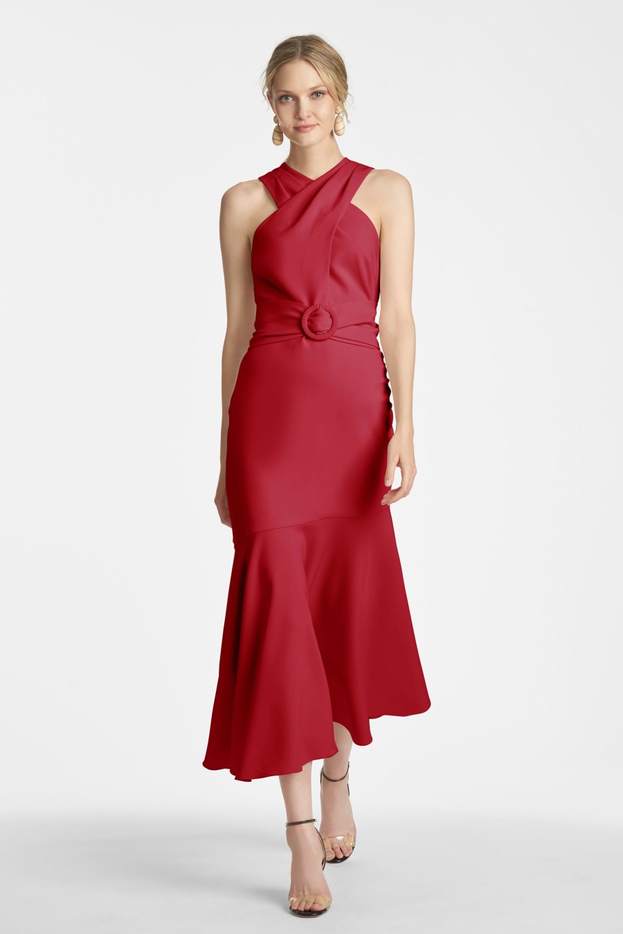 Sachin & Babi Naomi Dress-Dark Red | Sleeveless