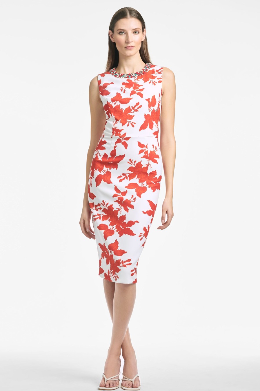 Sachin & Babi Anna Dress-Coral Narcissus | Sleeveless