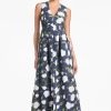 Sachin & Babi Brooke Gown-Navy/Ivory Moonlit Garden | Plus Sizes